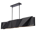 Modern Forms - PD-68356-BK - Intrasection - 200.6W 1 LED Linear Chandelier In Modern Style-10 Inches Tall and 4.38 Inches Wide