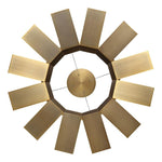 Modern Forms - PD-75934-AB - Chronos-48W 12 LED Chandelier in Mid-Century Modern Style-34 Inches Wide by 10 Inches High