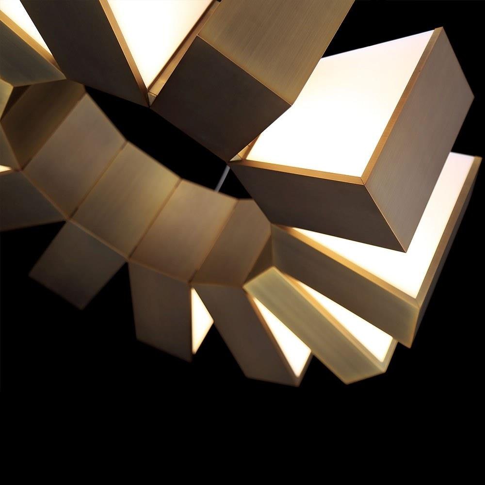 Modern Forms - PD-75934-AB - Chronos-48W 12 LED Chandelier in Mid-Century Modern Style-34 Inches Wide by 10 Inches High