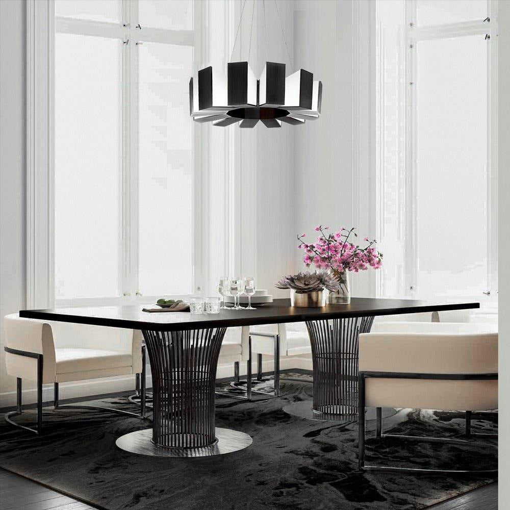 Modern Forms - PD-75934-AB - Chronos-48W 12 LED Chandelier in Mid-Century Modern Style-34 Inches Wide by 10 Inches High