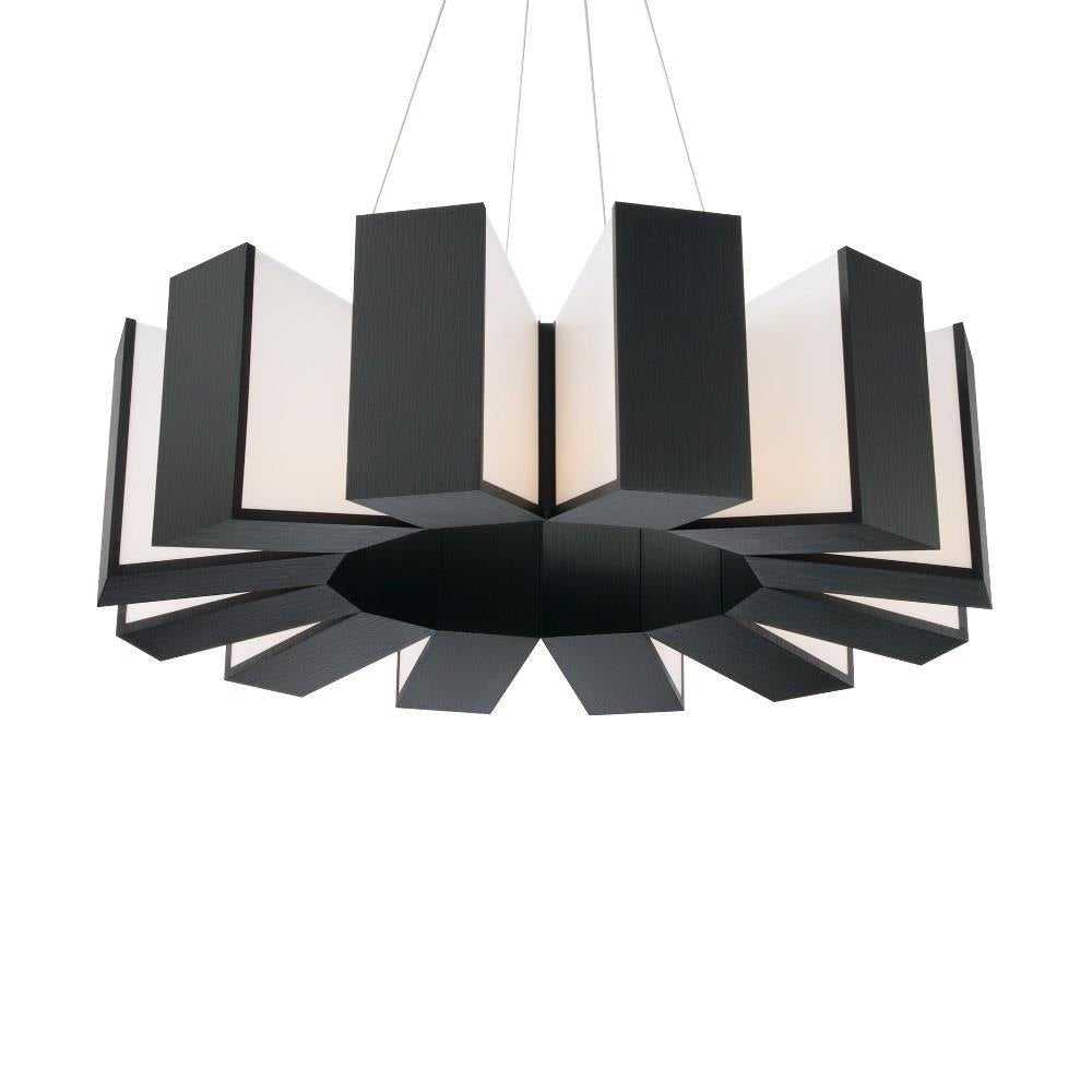 Modern Forms - PD-75934-AB - Chronos-48W 12 LED Chandelier in Mid-Century Modern Style-34 Inches Wide by 10 Inches High