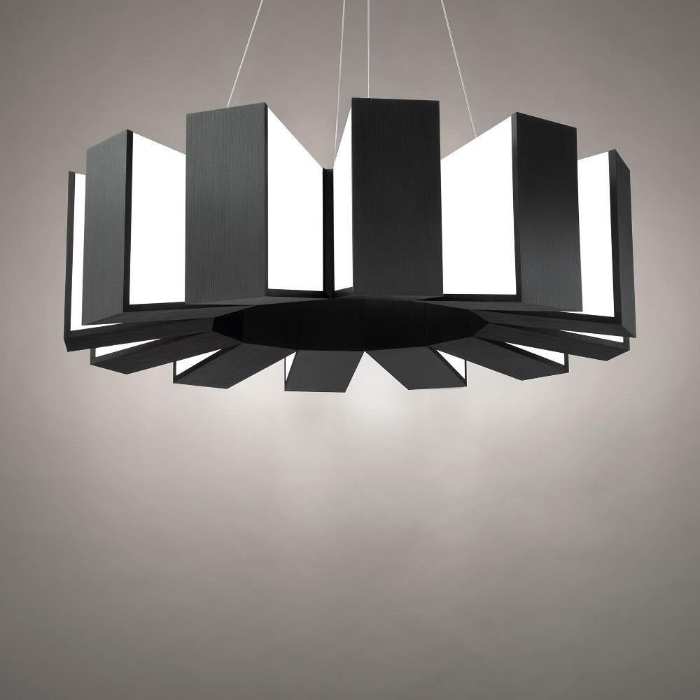 Modern Forms - PD-75934-AB - Chronos-48W 12 LED Chandelier in Mid-Century Modern Style-34 Inches Wide by 10 Inches High