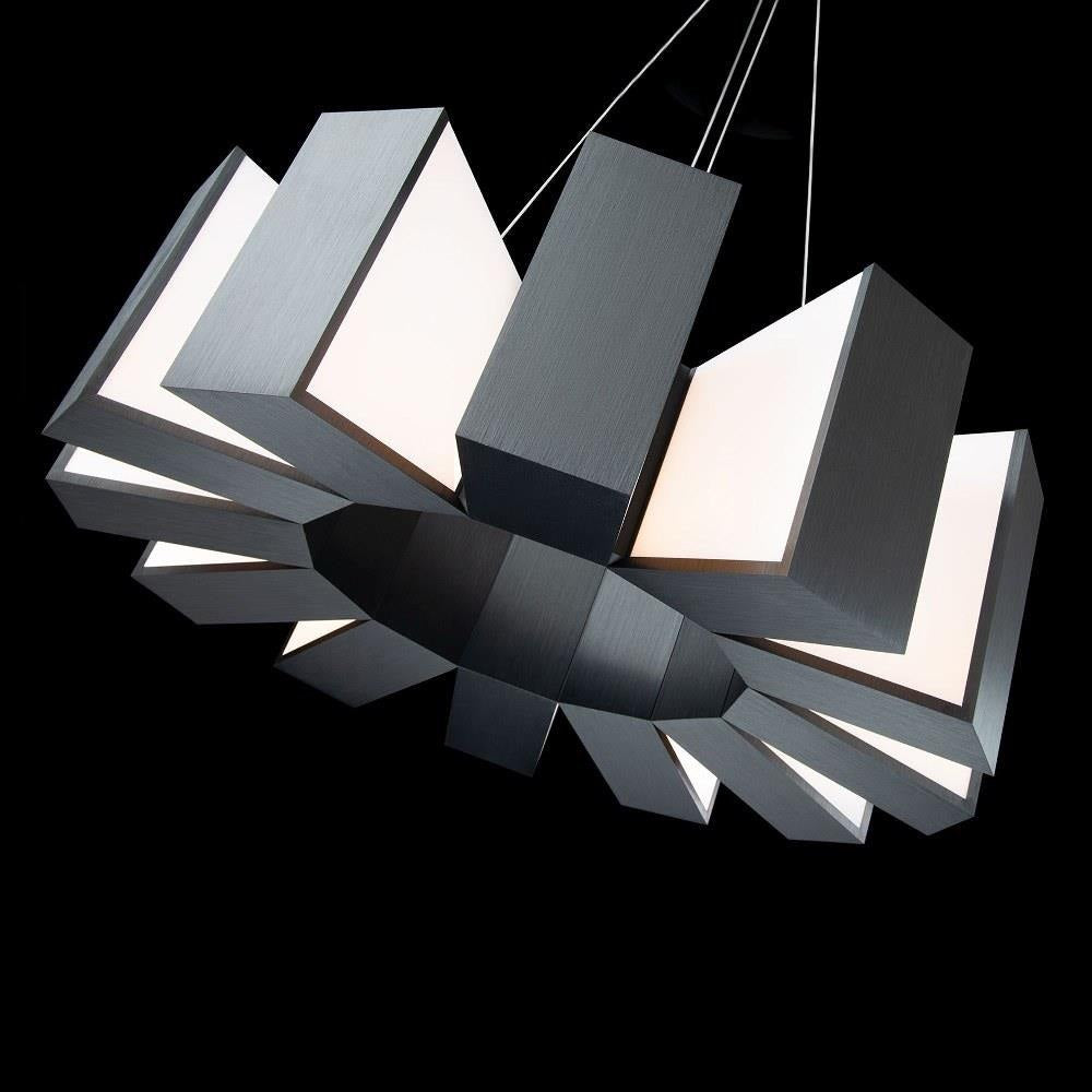 Modern Forms - PD-75934-AB - Chronos-48W 12 LED Chandelier in Mid-Century Modern Style-34 Inches Wide by 10 Inches High