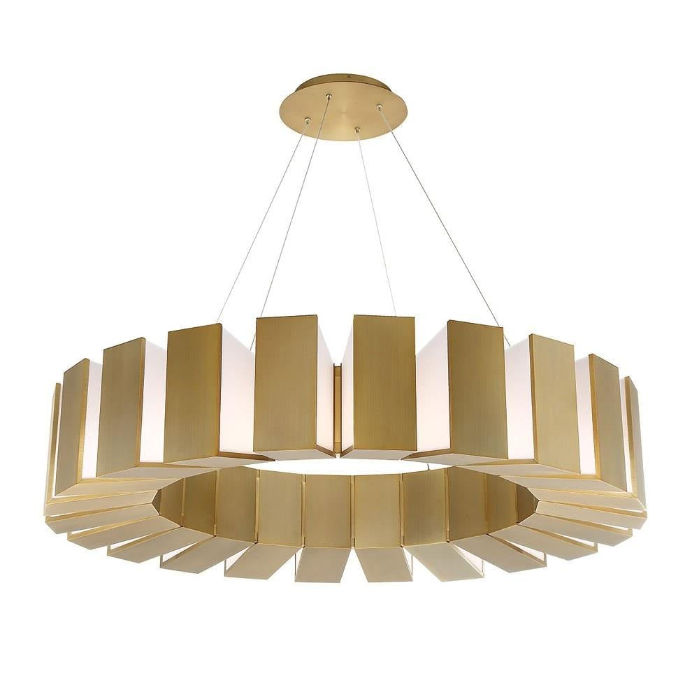 Modern Forms - PD-75950-AB - Chronos-65W 22 LED Chandelier in Mid-Century Modern Style-50 Inches Wide by 10 Inches High