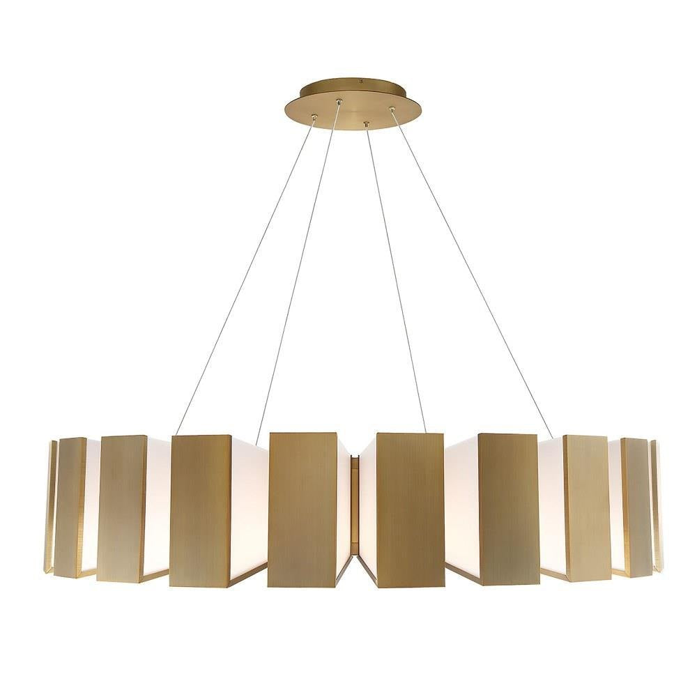 Modern Forms - PD-75950-AB - Chronos-65W 22 LED Chandelier in Mid-Century Modern Style-50 Inches Wide by 10 Inches High