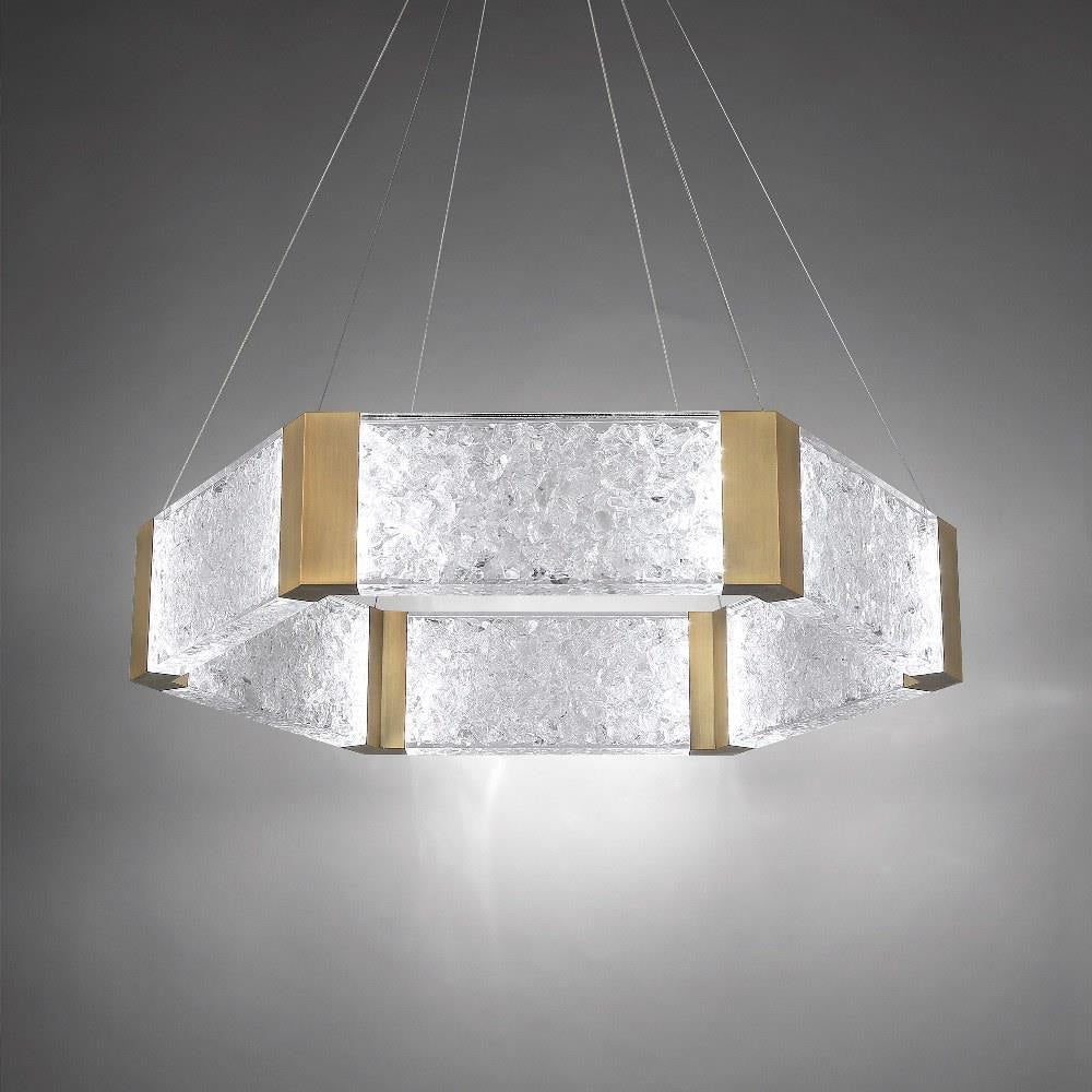 Modern Forms - PD-76034-AN - Forever-32W 1 LED Chandelier in Mid-Century Modern Style-29.44 Inches Wide by 6.5 Inches High
