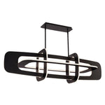 Modern Forms - PD-76350-BK - Vesta - 86.4W 8 LED Linear Chandelier In Contemporary Style-14.13 Inches Tall and 16.13 Inches Wide
