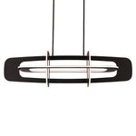 Modern Forms - PD-76350-BK - Vesta - 86.4W 8 LED Linear Chandelier In Contemporary Style-14.13 Inches Tall and 16.13 Inches Wide