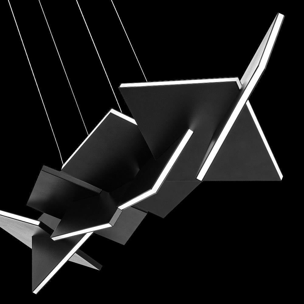 Modern Forms - PD-80048-BK - Konstruct-78W 1 LED Chandelier in Modern Style-48 Inches Wide by 15 Inches High