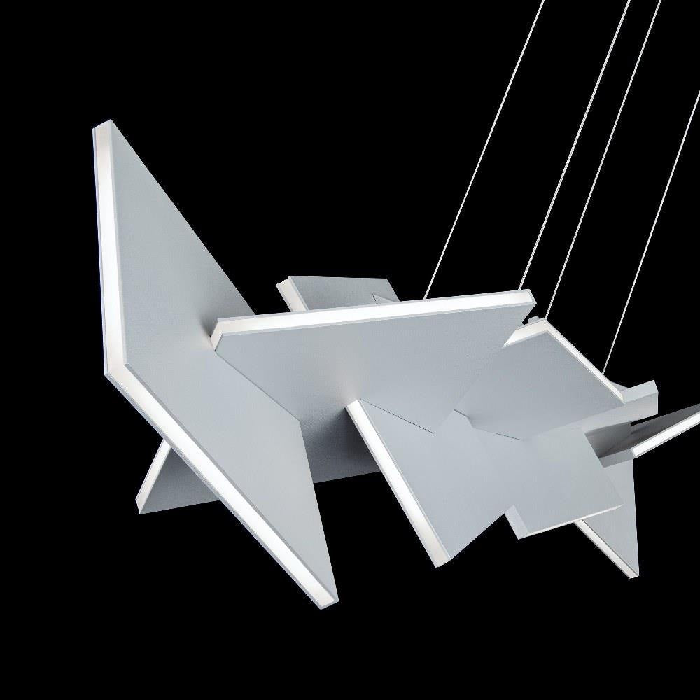 Modern Forms - PD-80048-BK - Konstruct-78W 1 LED Chandelier in Modern Style-48 Inches Wide by 15 Inches High