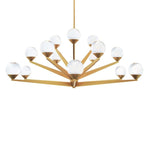 Modern Forms - PD-82042-AB - Double Bubble - 44W 15 LED Chandelier In Transitional Style-17.63 Inches Tall and 42 Inches Wide