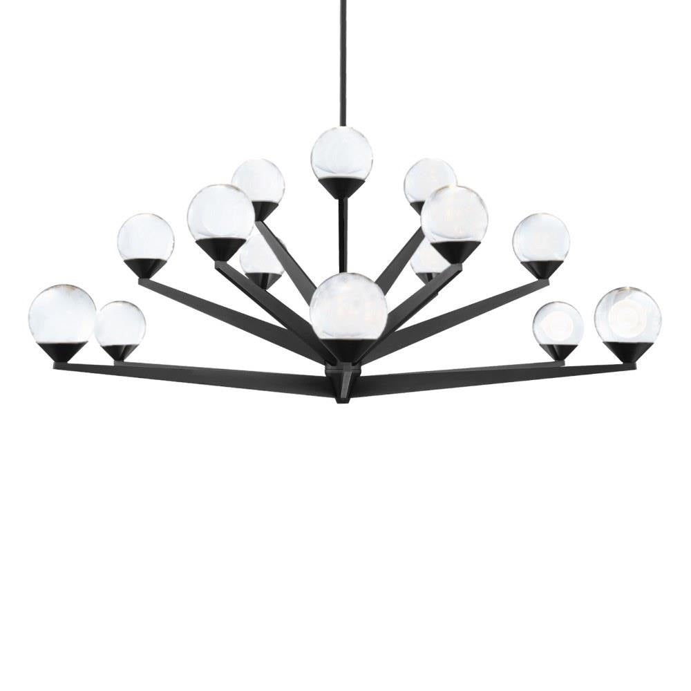 Modern Forms - PD-82042-AB - Double Bubble - 44W 15 LED Chandelier In Transitional Style-17.63 Inches Tall and 42 Inches Wide