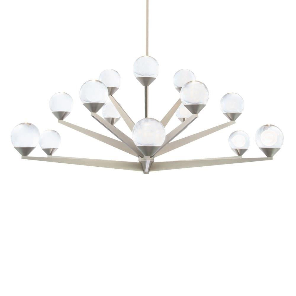 Modern Forms - PD-82042-AB - Double Bubble - 44W 15 LED Chandelier In Transitional Style-17.63 Inches Tall and 42 Inches Wide