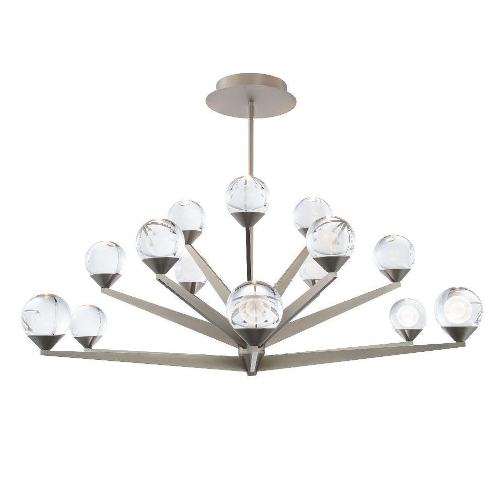 Modern Forms - PD-82042-AB - Double Bubble - 44W 15 LED Chandelier In Transitional Style-17.63 Inches Tall and 42 Inches Wide