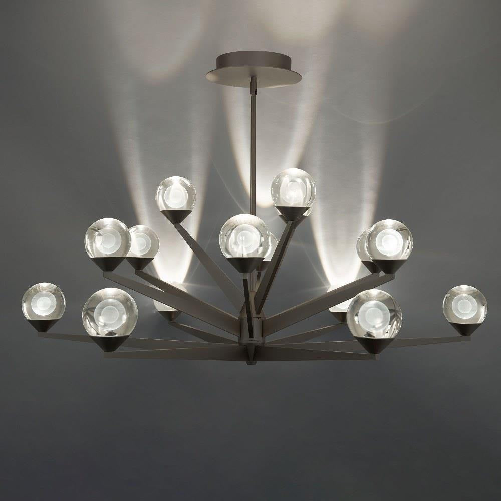 Modern Forms - PD-82042-AB - Double Bubble - 44W 15 LED Chandelier In Transitional Style-17.63 Inches Tall and 42 Inches Wide