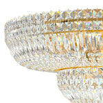 Petit Crystal Deluxe 12"H x 24"W 13-Light Flush Mount in Polished