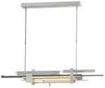 Planar 48.3"W Dark Smoke Accented Vintage Platinum Standard LED Pendan
