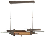 Planar 48.3"W Sterling Accented Bronze Standard LED Pendant