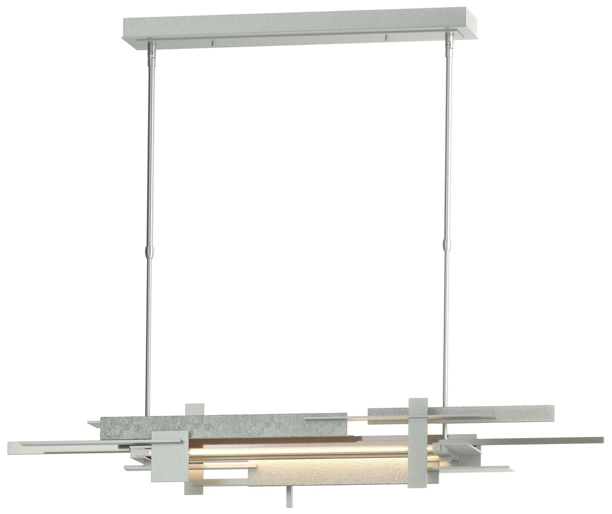 Planar 48.3"W Sterling Accented Vintage Platinum Standard LED Pendant