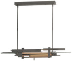 Planar 48.3"W Vintage Platinum Accented Natural Iron Standard LED Pend