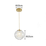 Nordic Artistic Glass Pendant Lighting Globe Pendant Lighting