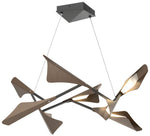 Plume 37.6"W 8-Light Bronze and Black Standard LED Pendant