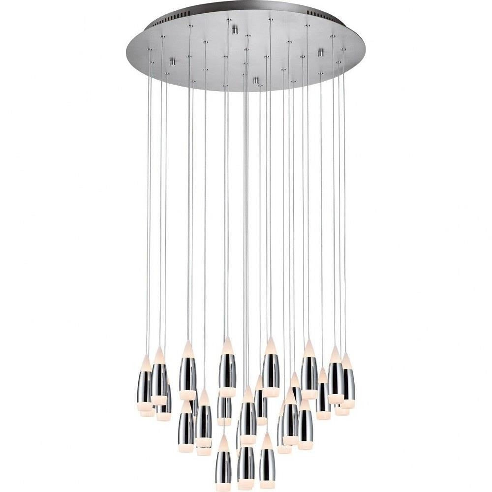 PageOne Lighting - PP020097-CM - Tear - 126W 28 LED Round Chandelier-11.5 Inches Tall and 33.5 Inches Wide
