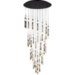 PageOne Lighting - PP020167-BG/AL/SDG - Beam - 275W 37 LED Round Chandelier-24 Inches Tall and 39.4 Inches Wide