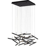 PageOne Lighting - PP020236-BC - Seesaw - 126W 25 LED Rectangular Chandelier-20 Inches Tall and 33.5 Inches Wide