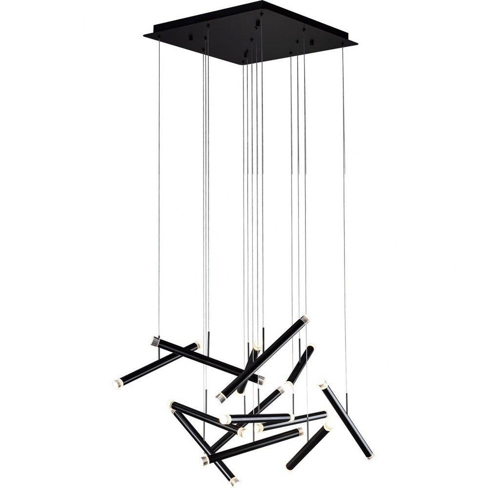 PageOne Lighting - PP020237-BC - Seesaw - 65W 13 LED Rectangular Chandelier-20 Inches Tall and 23.6 Inches Wide