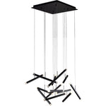 PageOne Lighting - PP020237-BC - Seesaw - 65W 13 LED Rectangular Chandelier-20 Inches Tall and 23.6 Inches Wide