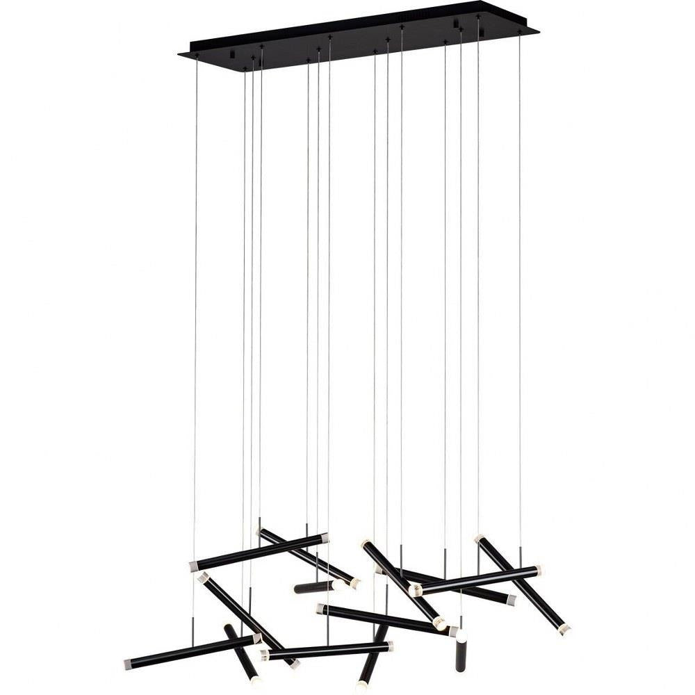 PageOne Lighting - PP020238-BC - Seesaw - 70W 14 LED Rectangular Chandelier-20 Inches Tall and 13.8 Inches Wide