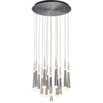 PageOne Lighting - PP120105-AL - Meteor - 96W 16 LED Round Chandelier-24.2 Inches Tall and 25.6 Inches Wide