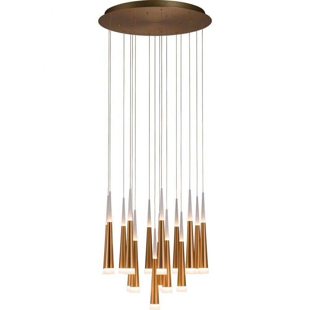 PageOne Lighting - PP120105-AL - Meteor - 96W 16 LED Round Chandelier-24.2 Inches Tall and 25.6 Inches Wide