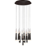 PageOne Lighting - PP120105-AL - Meteor - 96W 16 LED Round Chandelier-24.2 Inches Tall and 25.6 Inches Wide