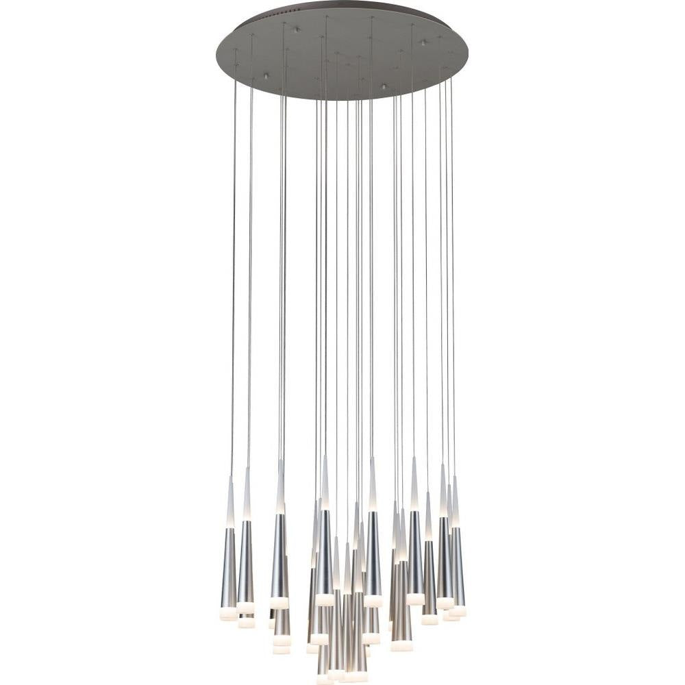 PageOne Lighting - PP121040-AL - Meteor - 210W 28 LED Round Chandelier-24.2 Inches Tall and 33.5 Inches Wide