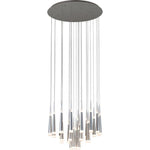 PageOne Lighting - PP121040-AL - Meteor - 210W 28 LED Round Chandelier-24.2 Inches Tall and 33.5 Inches Wide