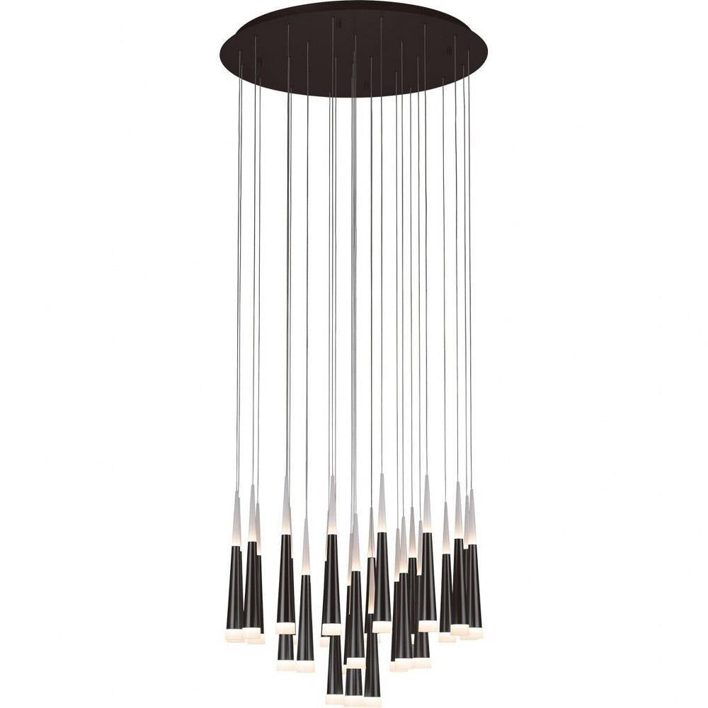 PageOne Lighting - PP121040-AL - Meteor - 210W 28 LED Round Chandelier-24.2 Inches Tall and 33.5 Inches Wide