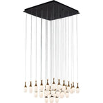PageOne Lighting - PP121217-DT/AL/BG - La Botella - 184W 36 LED Rectangular Chandelier-12 Inches Tall and 29.5 Inches Wide