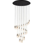 PageOne Lighting - PP121221-DT/AL/BG - La Botella - 200W 39 LED Round Chandelier-12 Inches Tall and 29.5 Inches Wide