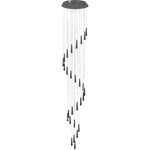 PageOne Lighting - PP121396-AL - Meteor - 210W 28 LED Round Chandelier-24.2 Inches Tall and 33.5 Inches Wide