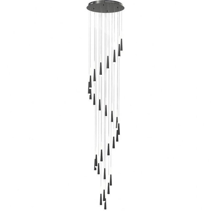 PageOne Lighting - PP121396-AL - Meteor - 210W 28 LED Round Chandelier-24.2 Inches Tall and 33.5 Inches Wide