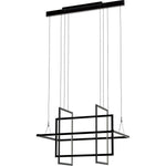 PageOne Lighting - PP121424-SDG - Geometry - 80W 4 LED Chandelier-35 Inches Tall and 23.6 Inches Wide