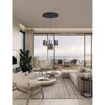 PageOne Lighting - PP121498-SDG/BC - Comet - 94W 12 LED Chandelier-145.7 Inches Tall and 23.6 Inches Wide