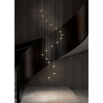 PageOne Lighting - PP121755-CM/GY - Light-Year - 96W 18 LED Chandelier-128.3 Inches Tall and 31.5 Inches Wide