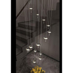 PageOne Lighting - PP121755-CM/GY - Light-Year - 96W 18 LED Chandelier-128.3 Inches Tall and 31.5 Inches Wide