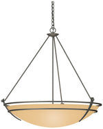 Presidio Tryne 35.1"W Large Scale Natural Iron Pendant w/ Sand Glass S