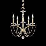 Priscilla 22"H x 18"W 5-Light Crystal Chandelier in Heirloom Silv