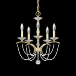 Priscilla 22"H x 18"W 5-Light Crystal Chandelier in Heirloom Silv