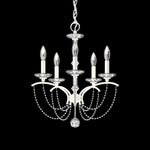 Priscilla 22"H x 18"W 5-Light Crystal Chandelier in White